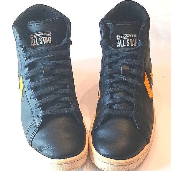 CONVERSE All Star Rayguns/Roswell Pro Leather Black Sneakers Kids Size 5 - Picture 10 of 12